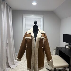 Women’s Brown Shearling Jacket